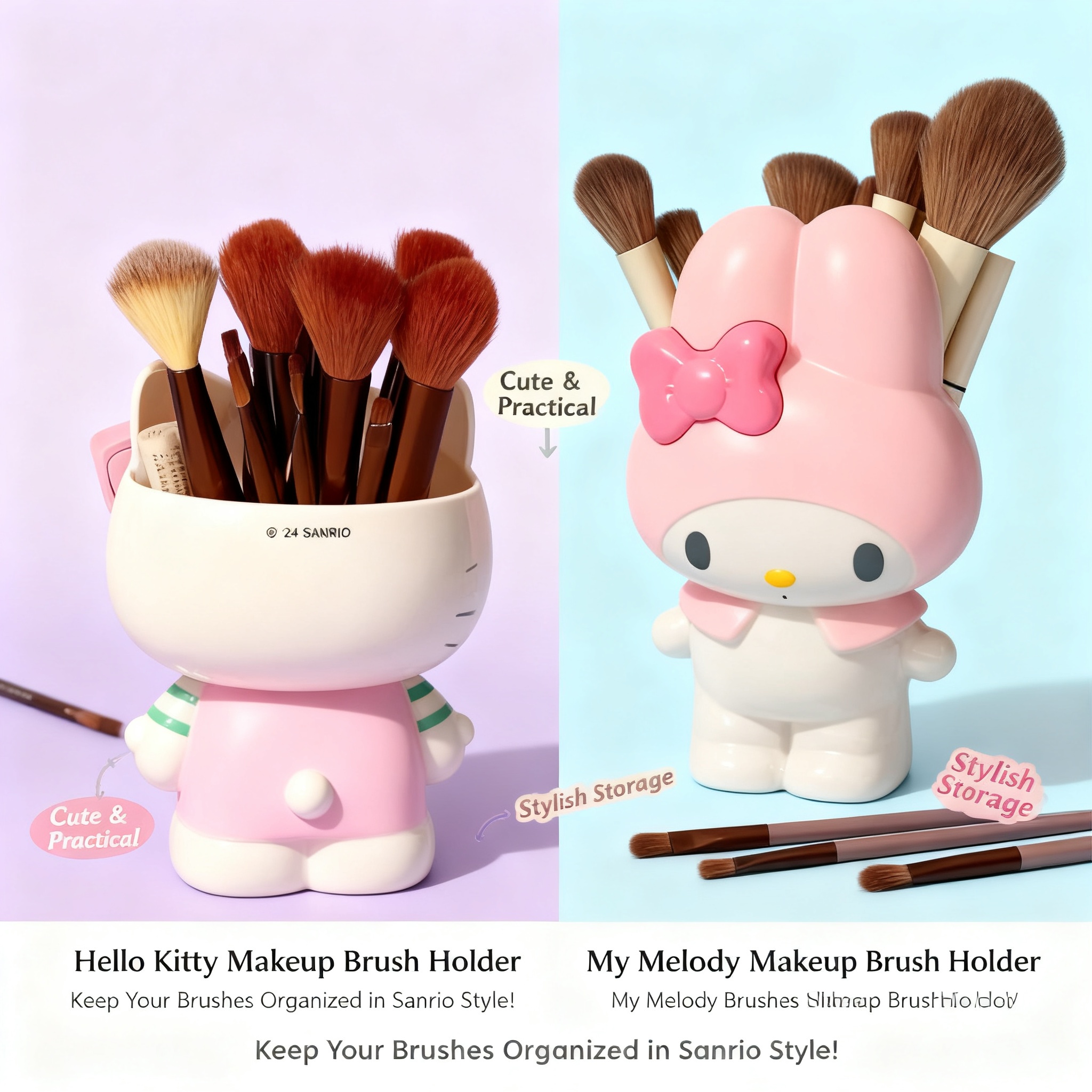 My Beauty Makeup Set - Hello Kitty Kuromi My Melody Cute