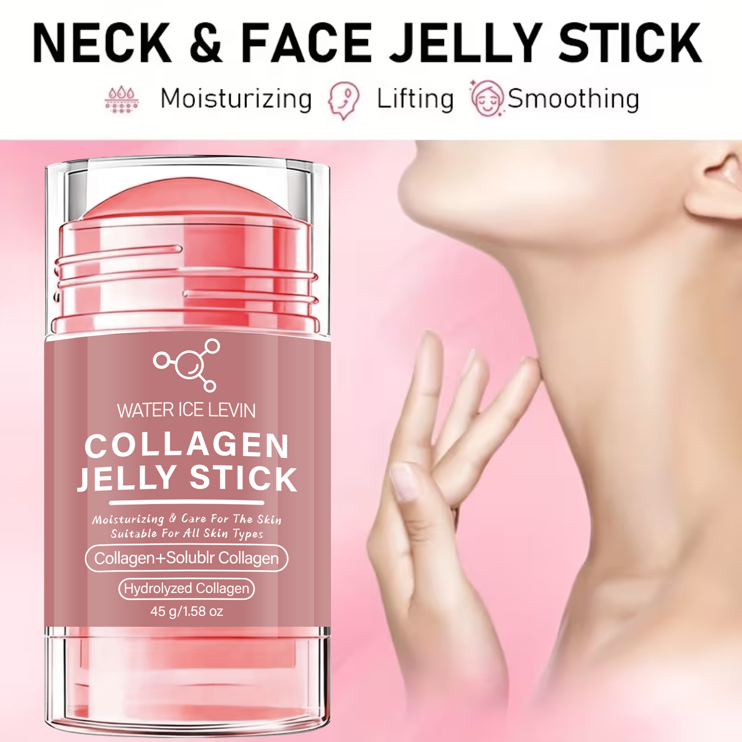 Vitamin C Serum Face - Collagen Jelly Stick with Hyaluronic Acid