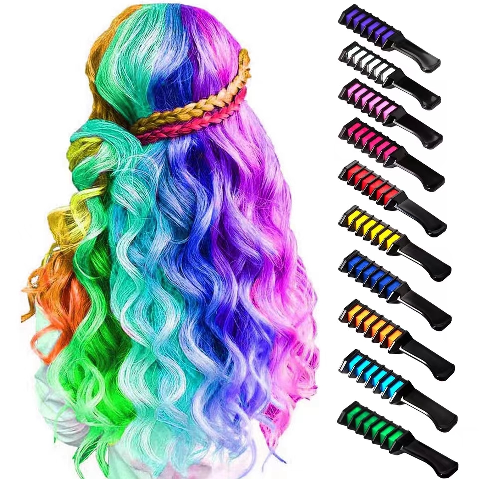 Beauty Makeup Kit For Kids - 10PCS Children Multi Color Hair Dye