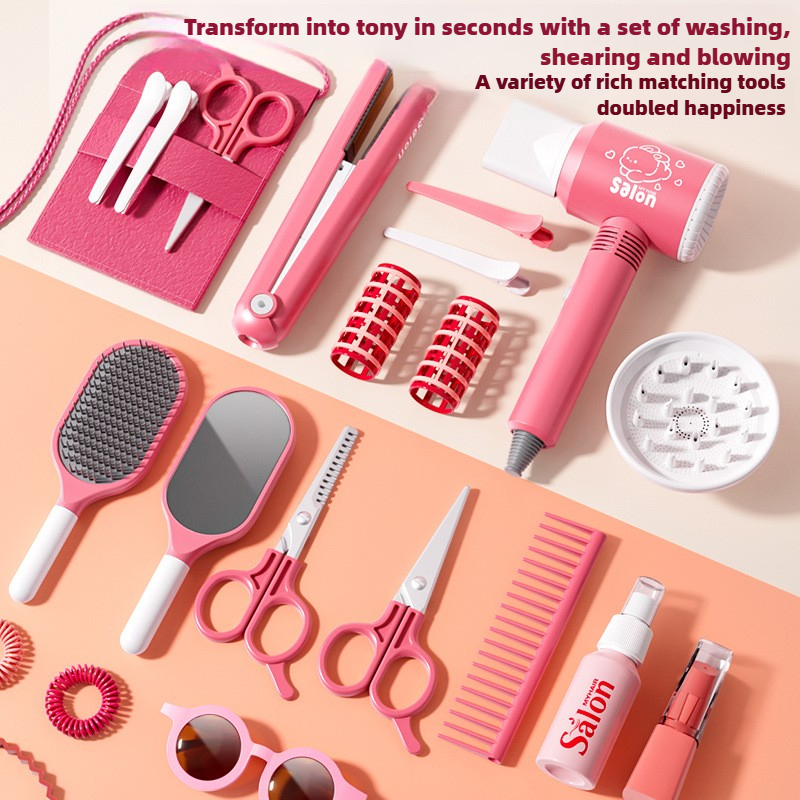 Girls Beauty Salon Set Kids Ha - Makeup Beauty House 评论和价格
