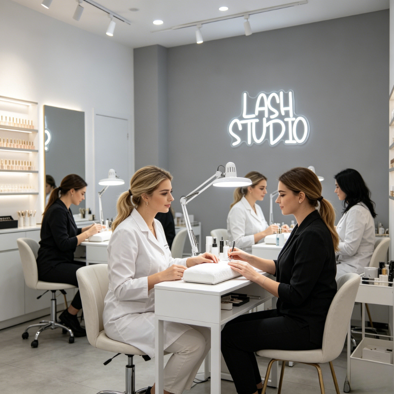 Lash Studio Neon Sign LED Vani - Beauty And Makeup Studio 评论和价格