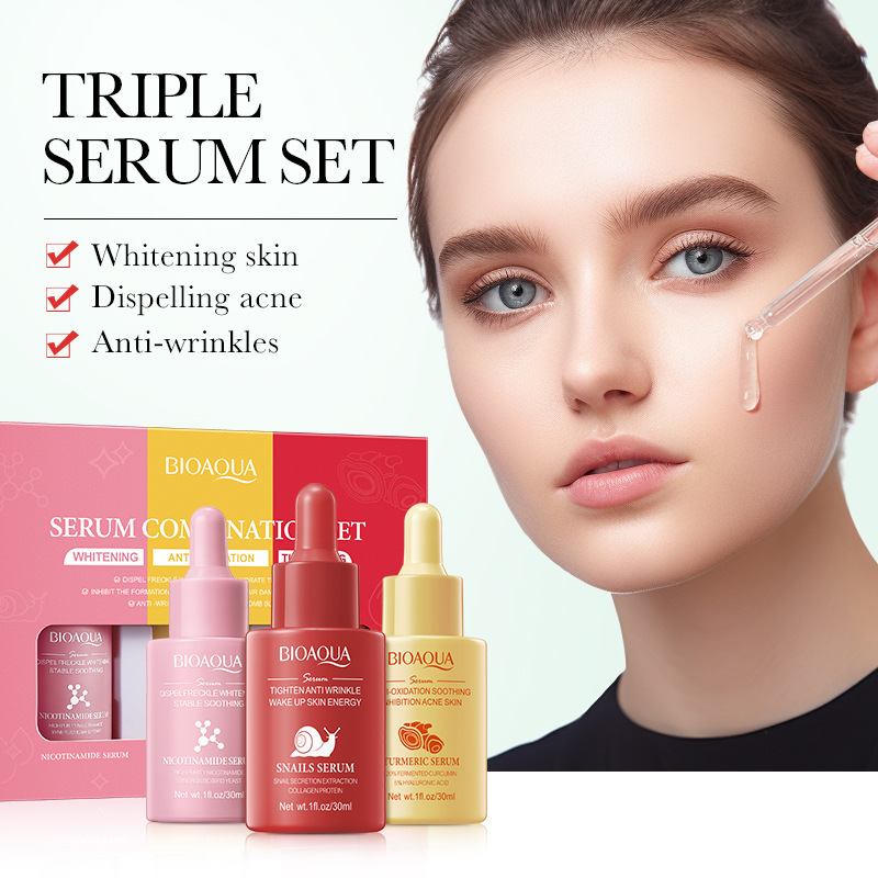 3pcs/set BIOAQUA Vitamin C Ret - Vitamin C Serum Face 评论和价格