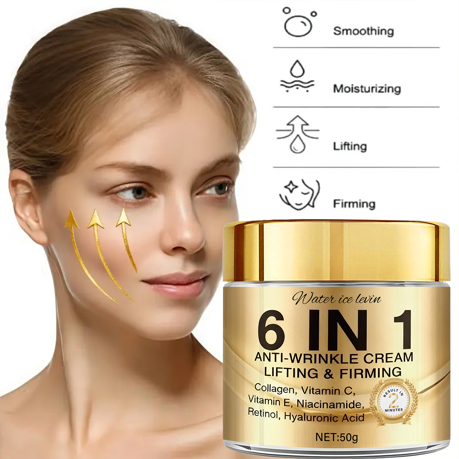 6-In-1 Anti-Wrinkle Cream. Lif - Vitamin C Serum Face 评论和价格