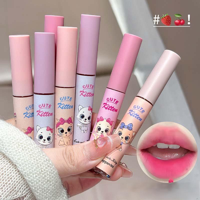 4-Pack Pink Cat Mist Lip Mud S - J Beauty Makeup 评论和价格