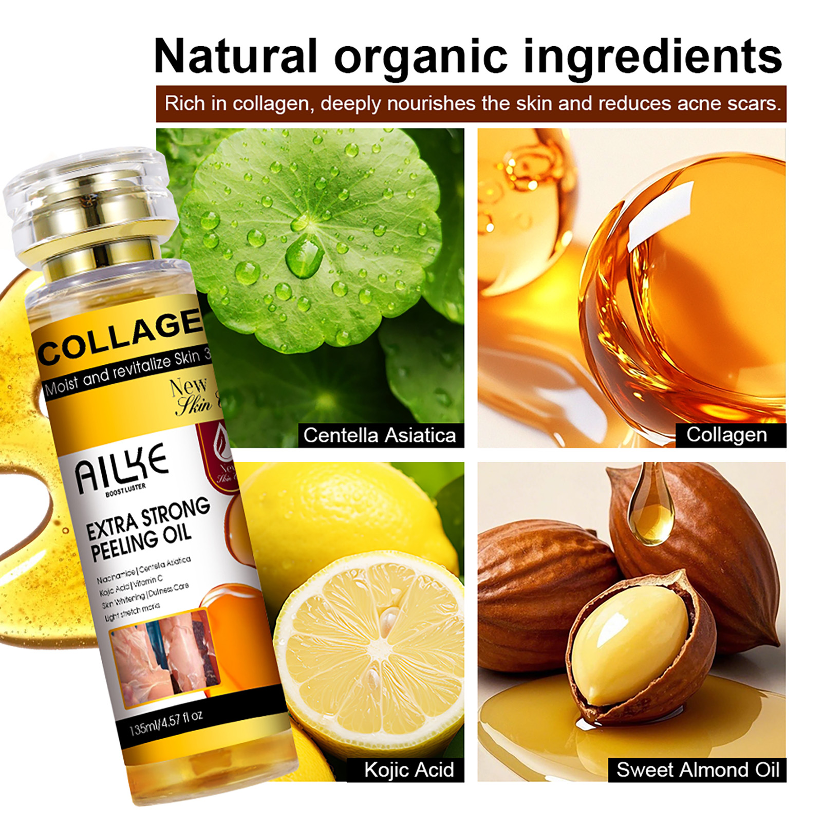 AILKE Collagen Yellow Peeling  - Vitamin C Serum Face 评论和价格