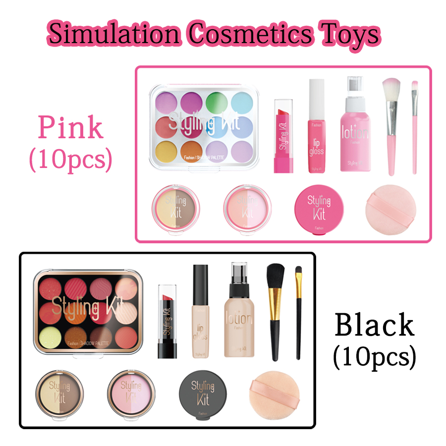 10 Pcs Simulation Girl Beauty  - Beauty Makeup Kit For Kids 评论和价格
