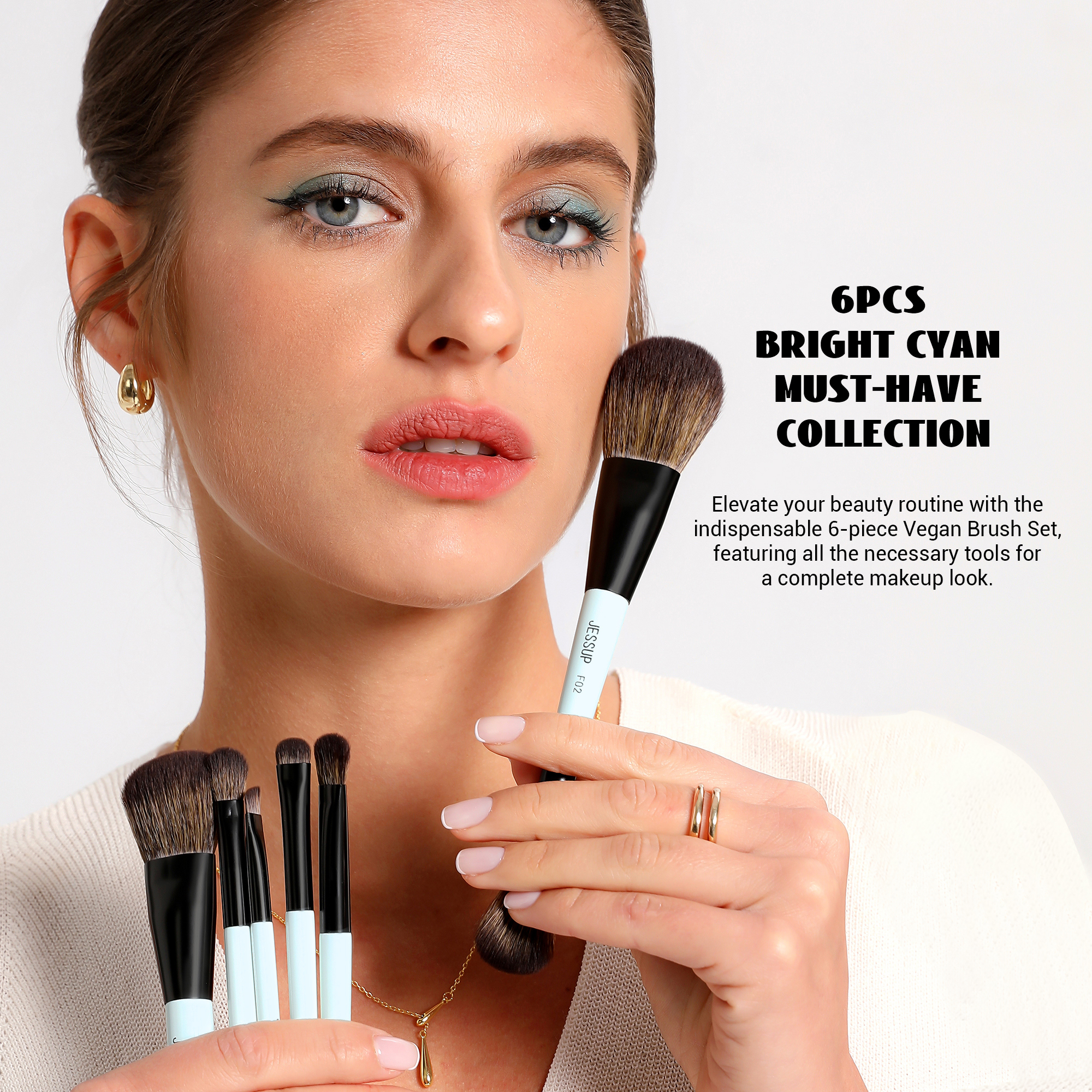 Jessup Makeup Brush Set Double - J Beauty Makeup 评论和价格