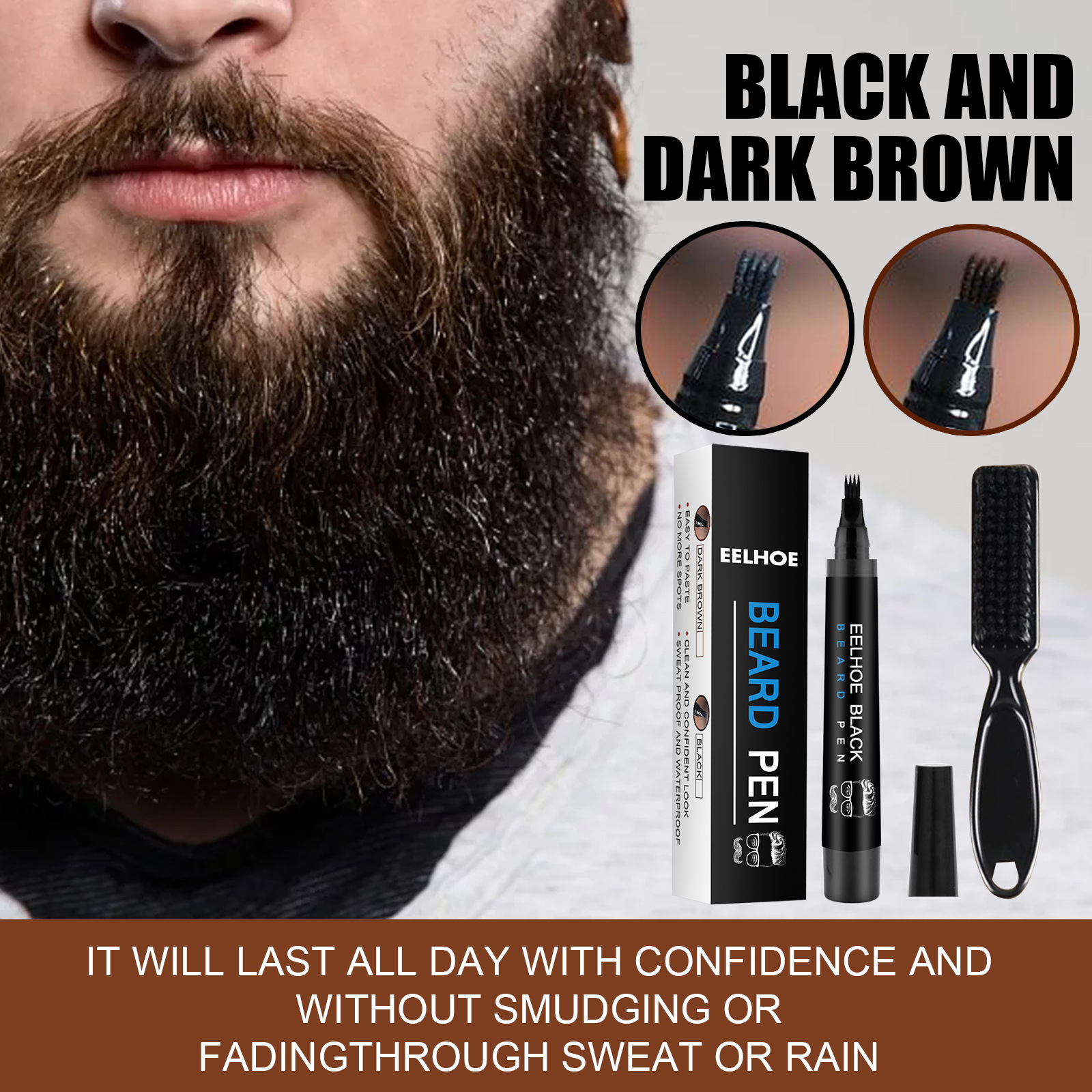 Beard Fillering Pen Kit Thicke - Beauty Makeup Kit 评论和价格