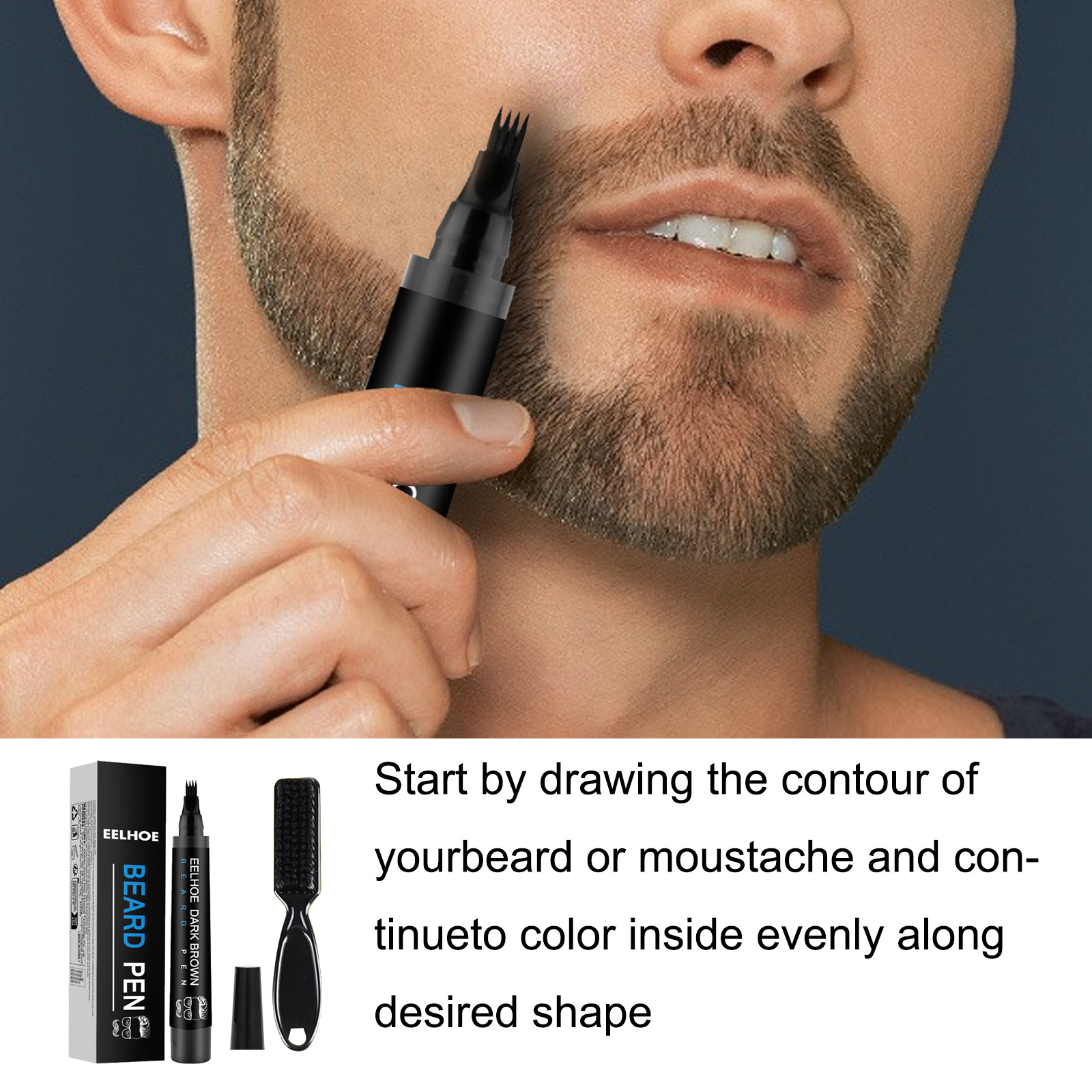 Beard Fillering Pen Kit Thicke - Beauty Makeup Kit 评论和价格