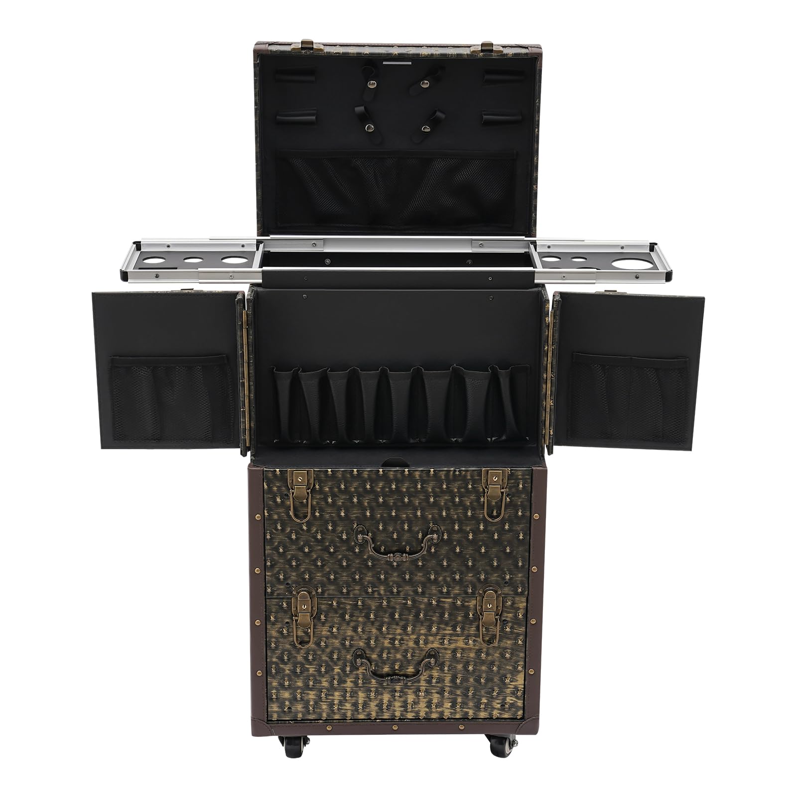 Rolling Lockable Makeup Train  - Beauty Makeup Case 评论和价格