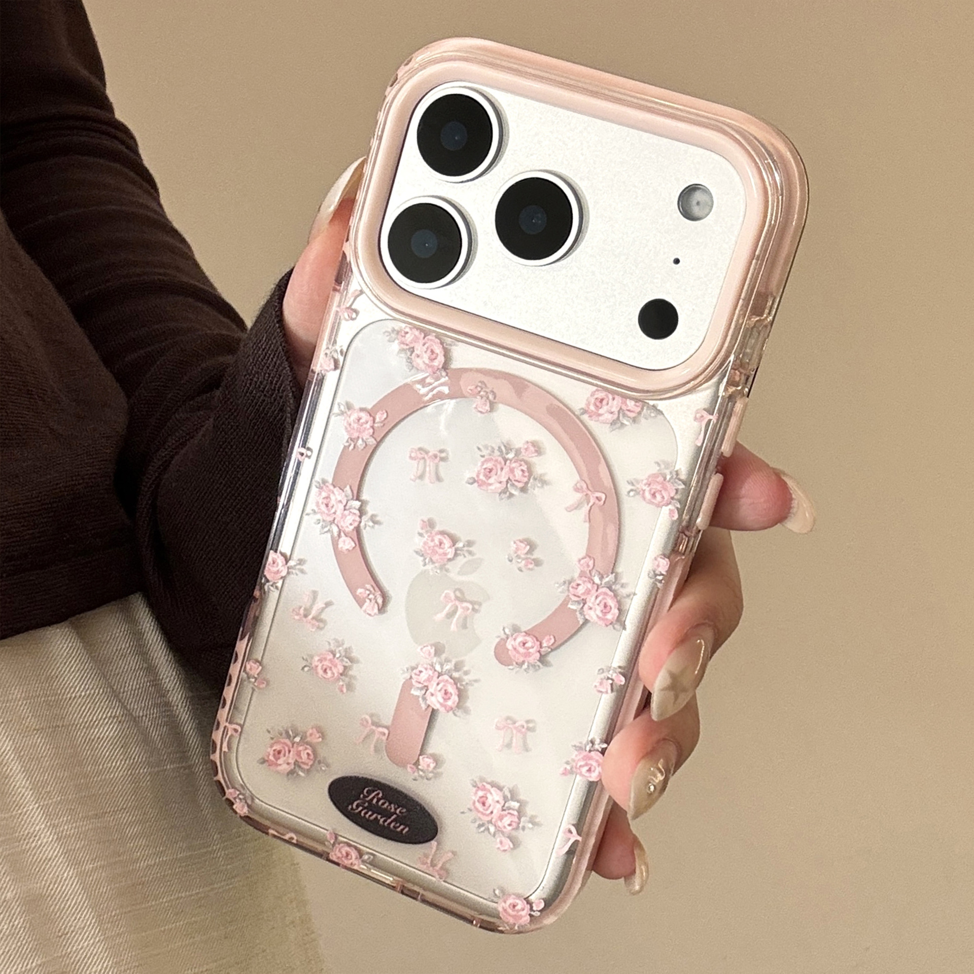 Gentle Beautiful Pink Rose Flo - Beauty Makeup Case 评论和价格