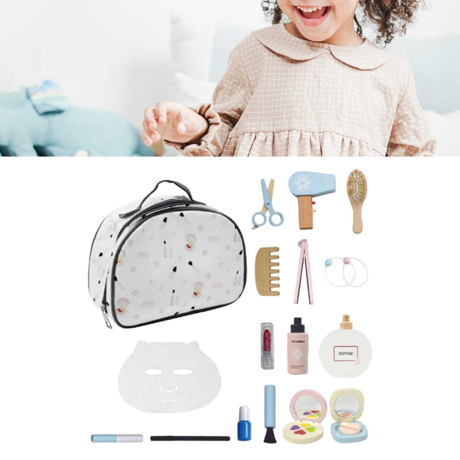 Wooden Makeup Toy Set Role Pla - Makeup Beauty House 评论和价格
