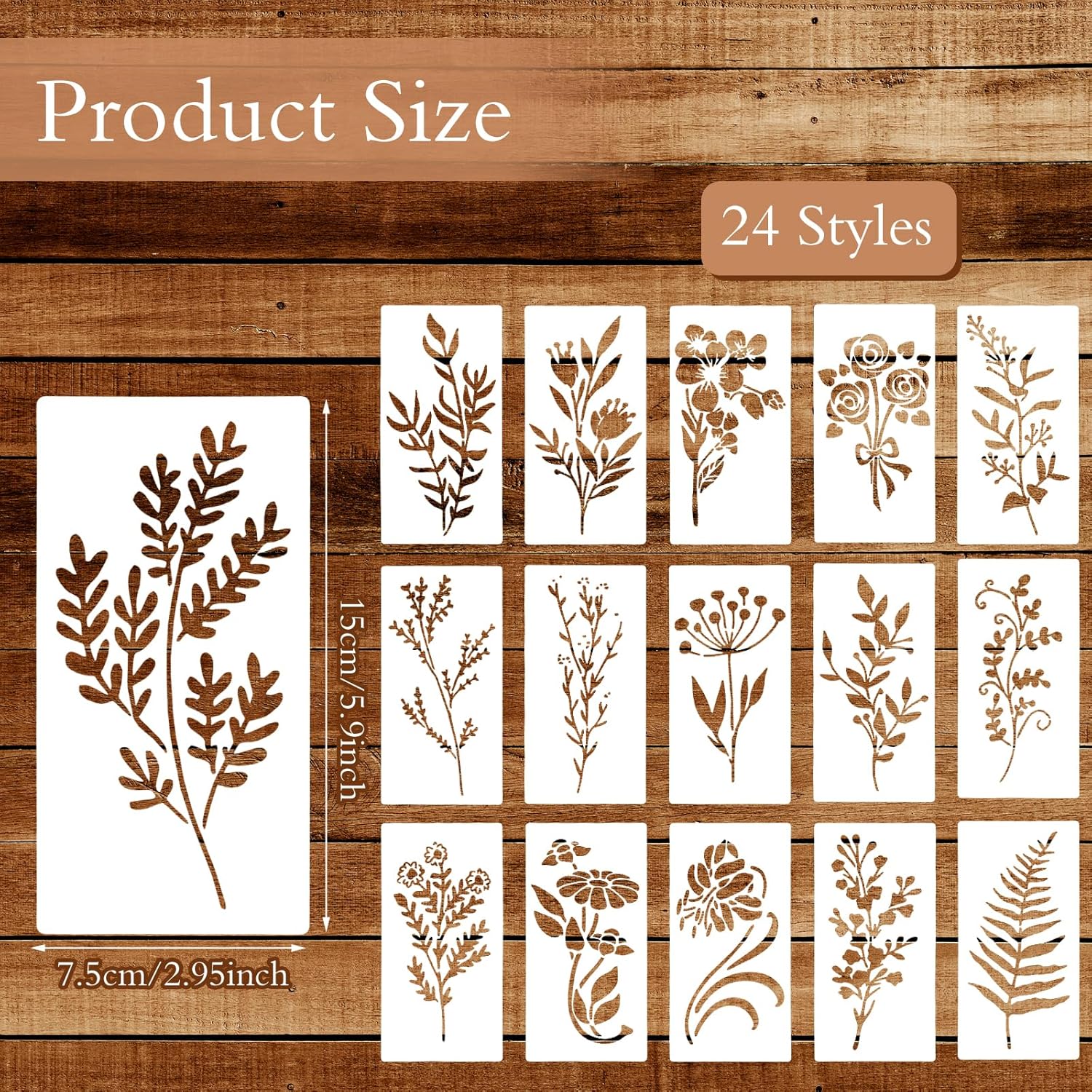 24pcs/Set Wildflower Stencils  - Beauty Makeup Kit For Kids 评论和价格
