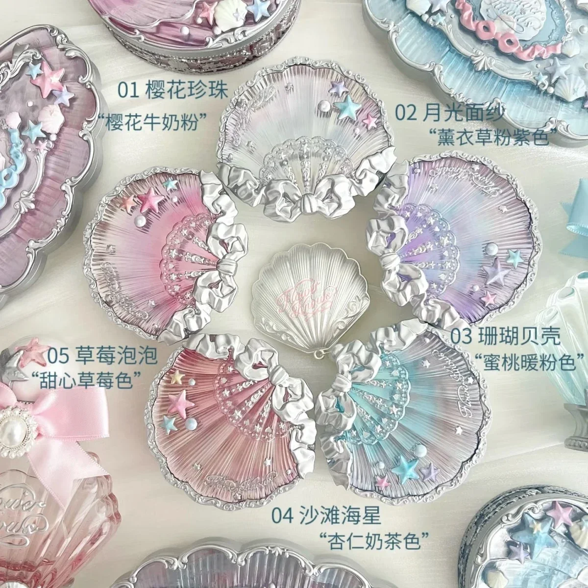 Flower Knows Shells Jewel Coll - J Beauty Makeup 评论和价格