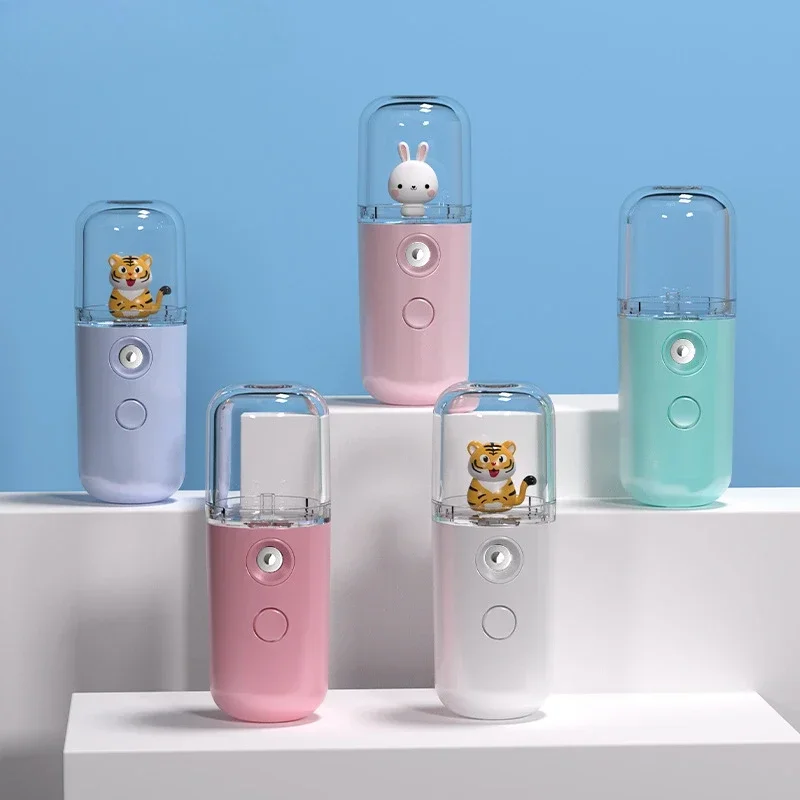Cartoon Mini Facial Humidifier - Beauty Makeup Light 评论和价格