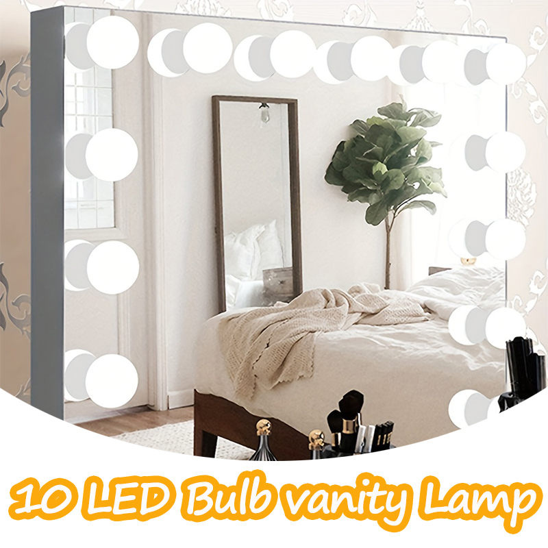 10LED Makeup Mirror Light Bulb - Beauty Makeup Light 评论和价格