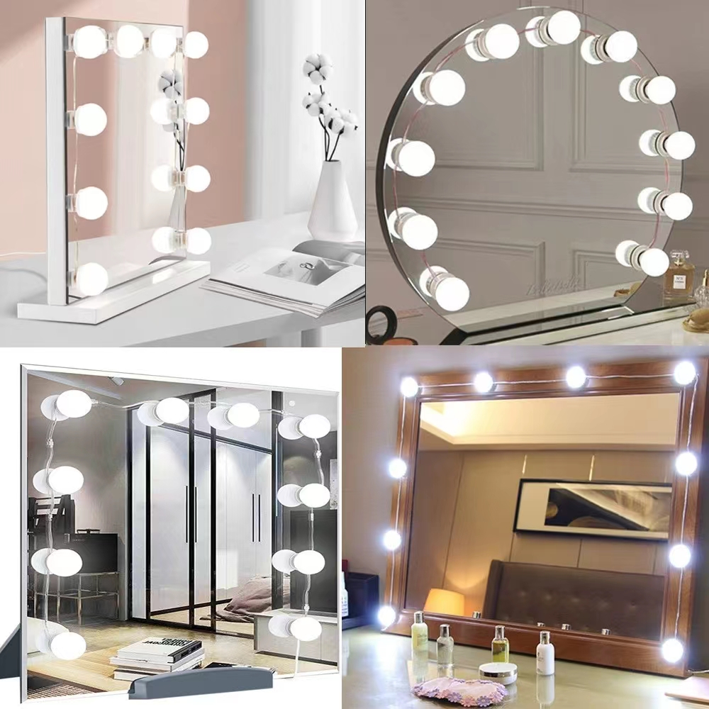 LED Light Paste Mirror Makeup  - Beauty Makeup Light 评论和价格