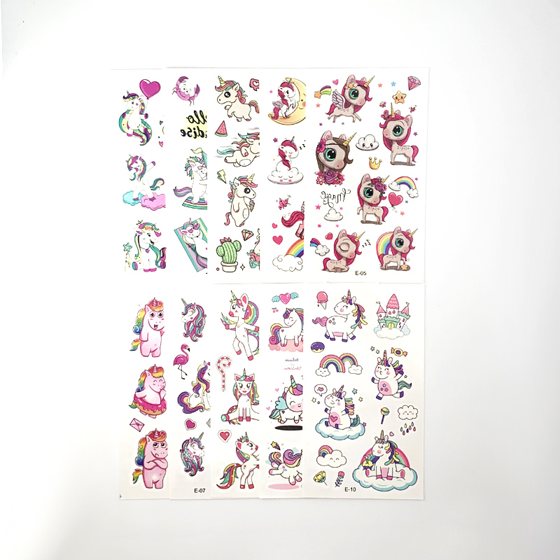 10 Sheets/Set Children Cute Ca - Beauty Makeup Kit For Kids 评论和价格