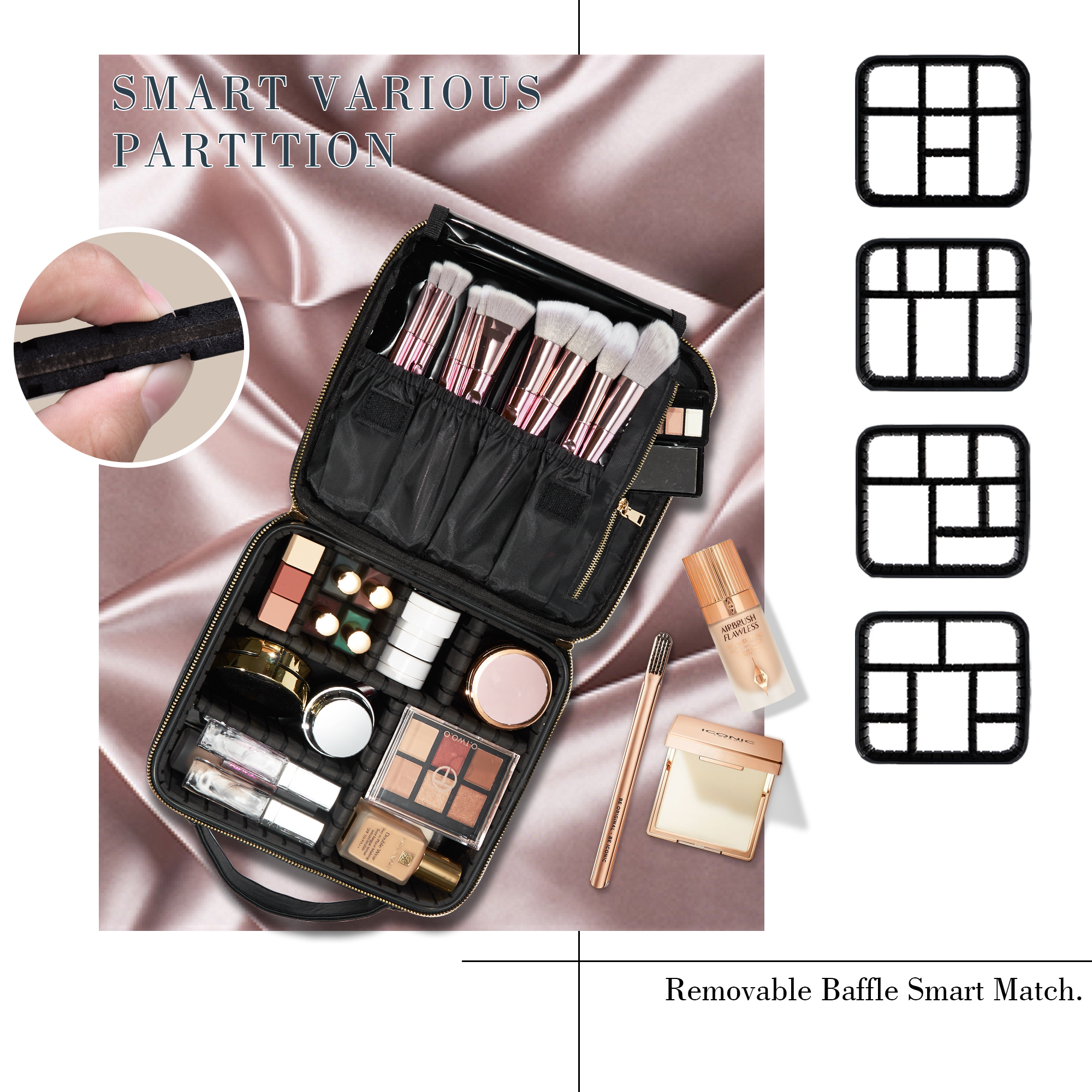 Cosmetic Case Makeup Bag Vanit - Beauty Makeup Case 评论和价格