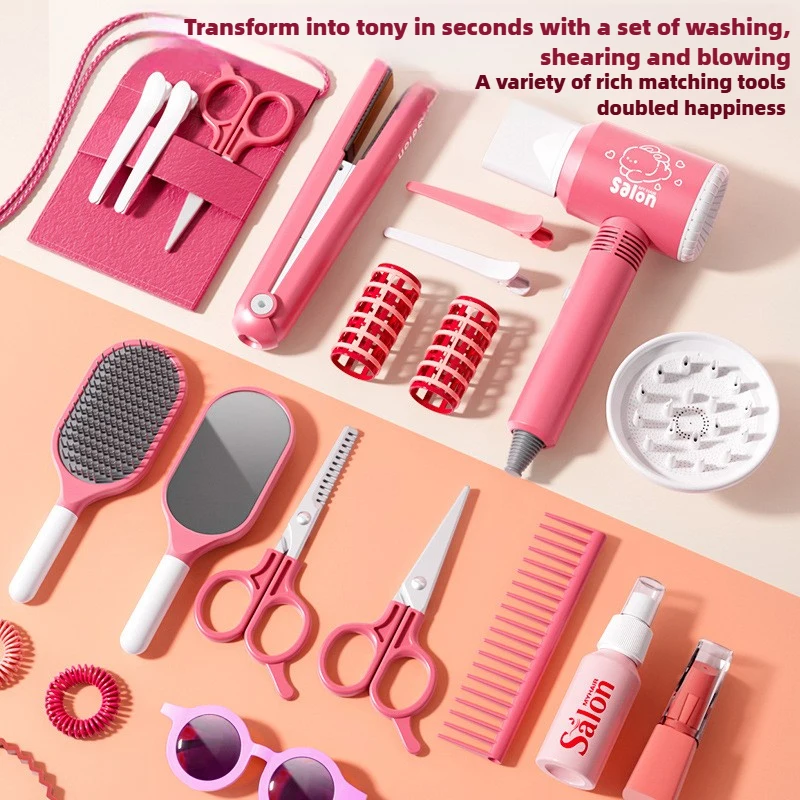 Girls Beauty Salon Set Kids Ha - Makeup Beauty House 评论和价格