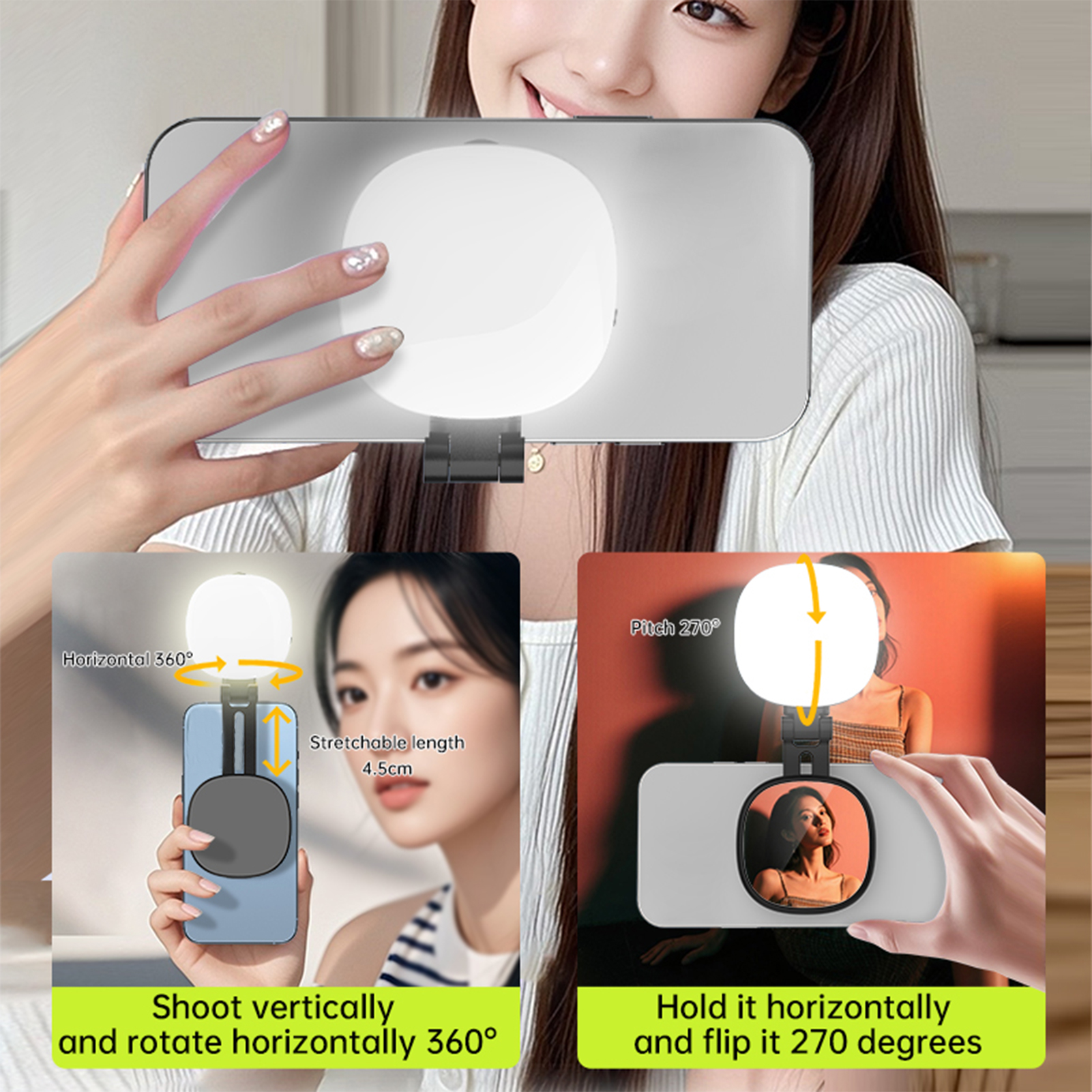 Phone Magnetic Beauty Selfie L - Beauty Makeup Light 评论和价格