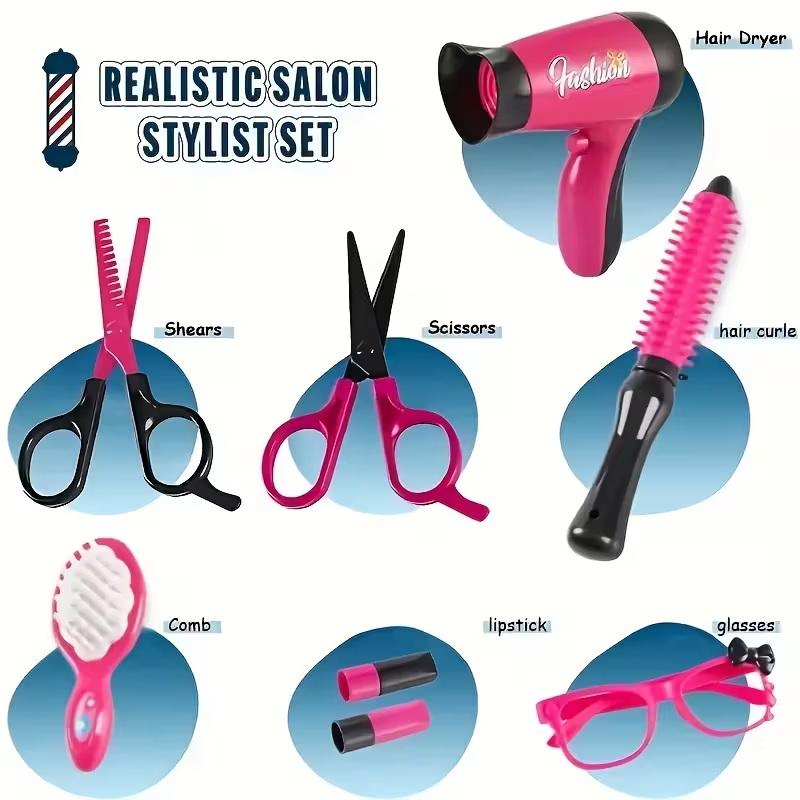 17Pcs Girls Beauty Salon Set M - Beauty Makeup Kit For Kids 评论和价格