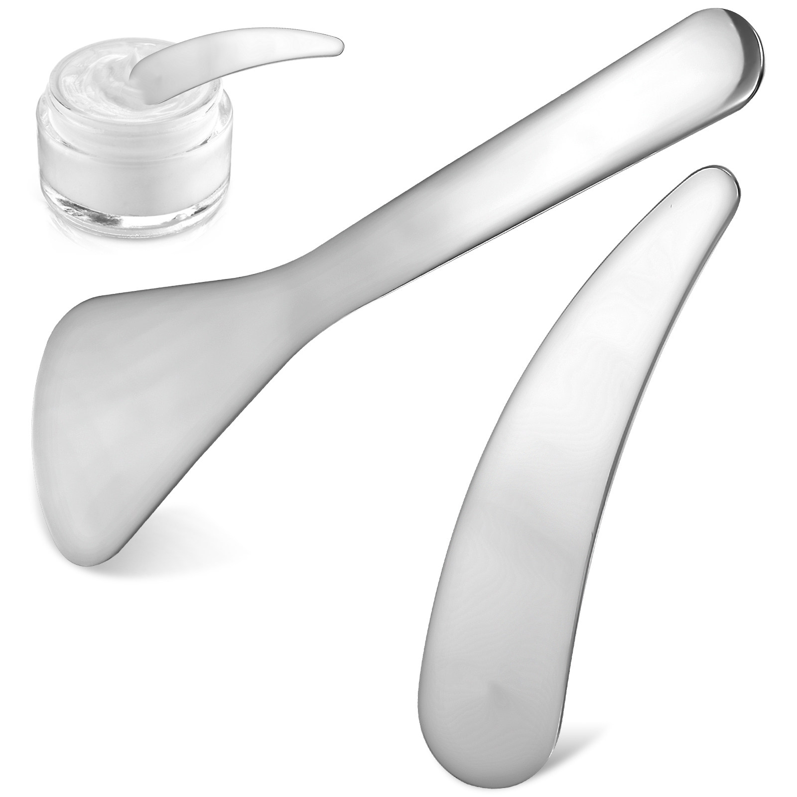 2Pcs Eye Cream Scoop Stainless - Beauty - Makeup - Eyes 评论和价格