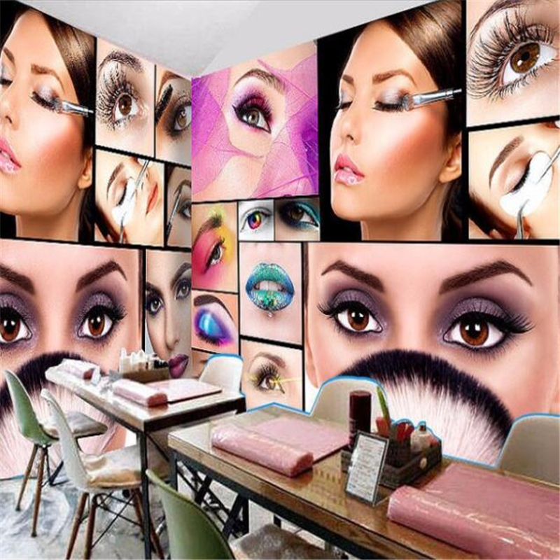 Custom photo wallpaper 3D mura - Makeup Beauty House 评论和价格