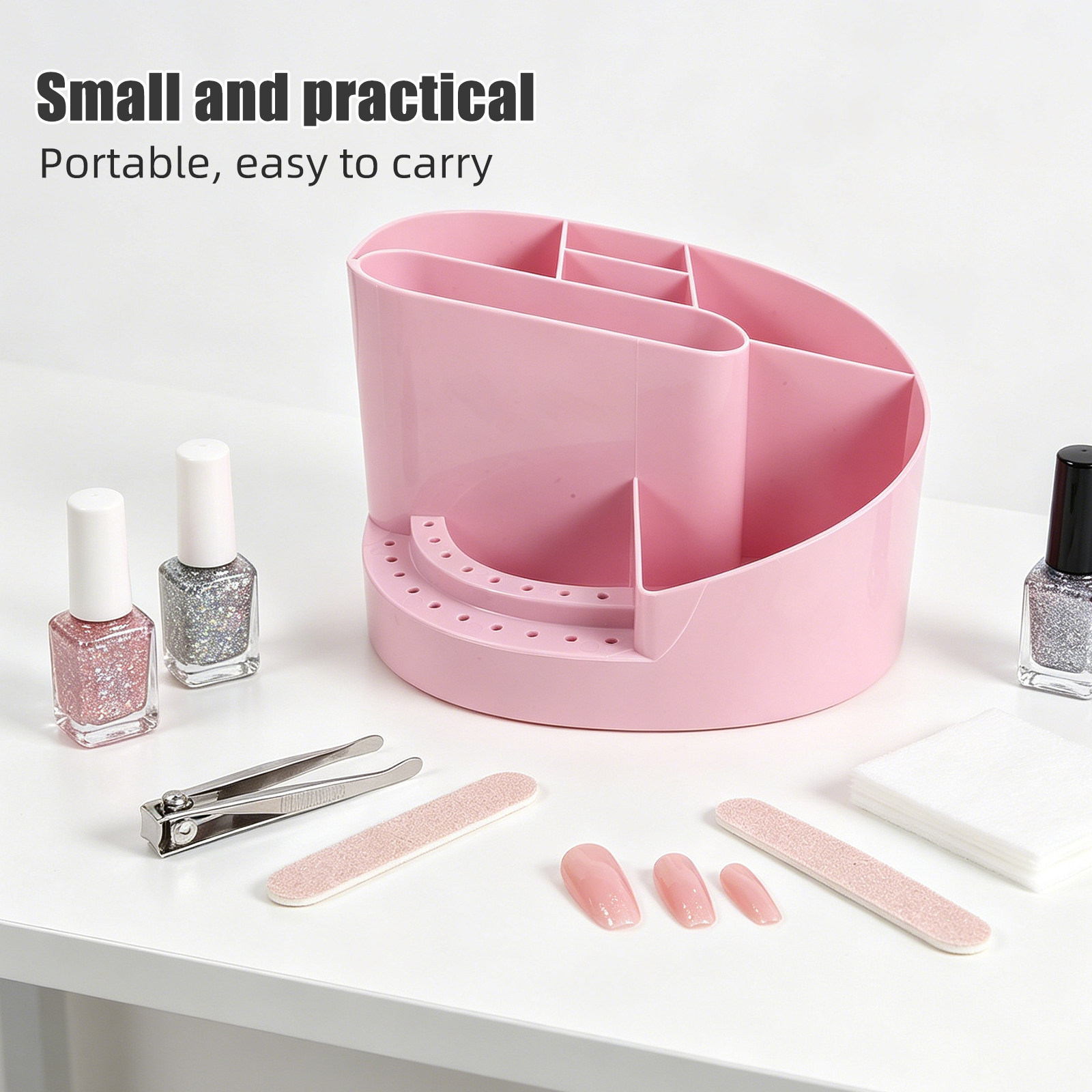 Large Transparent Nail Storage - Beauty Makeup Case 评论和价格