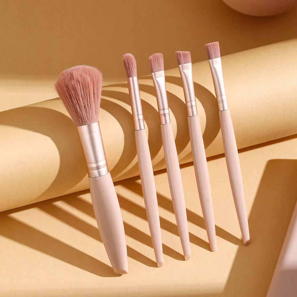 5pcs Cosmetic Brush Kit With M - Beauty Makeup Case 评论和价格