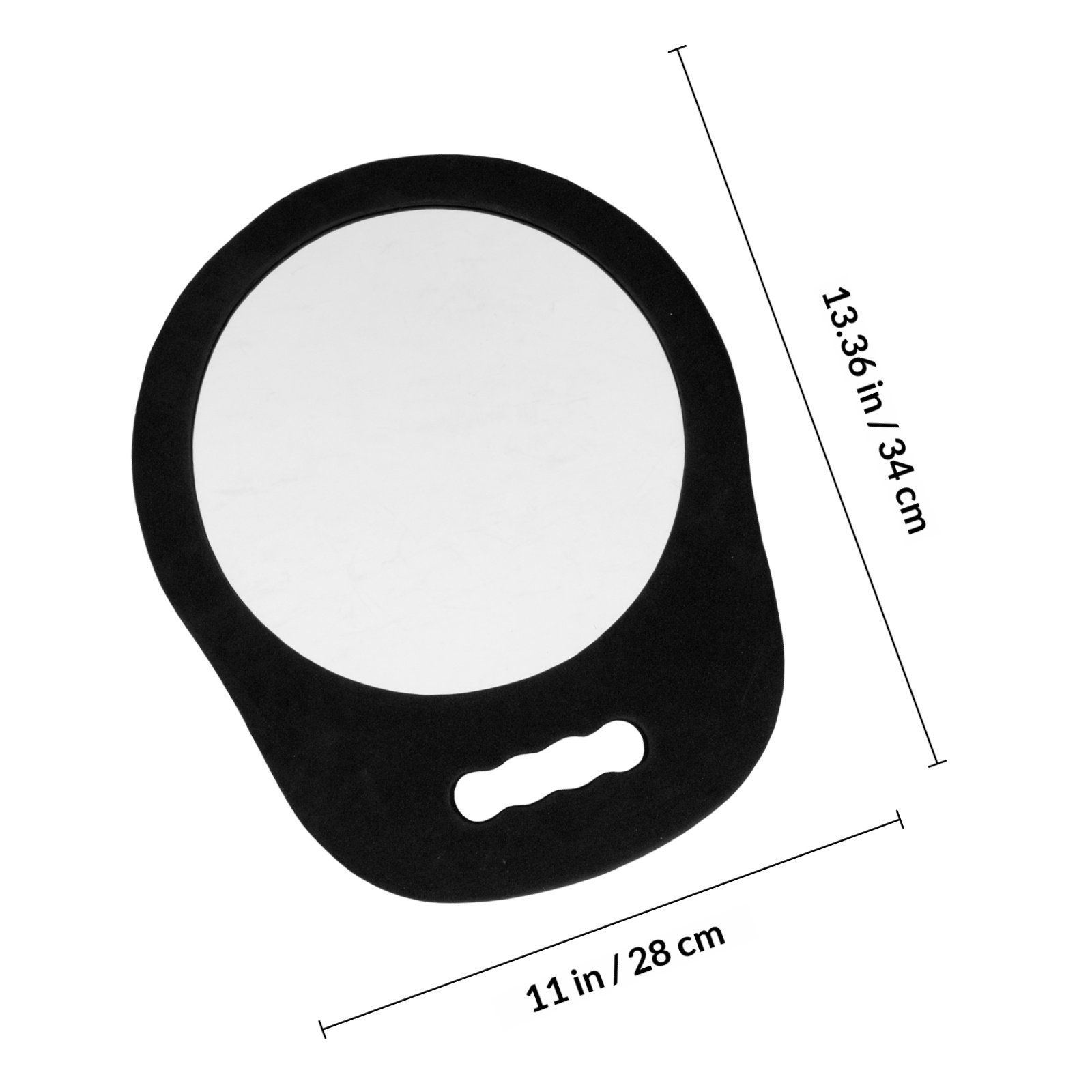 Round Foam Frame Handheld Mirr - Beauty And Makeup Studio 评论和价格