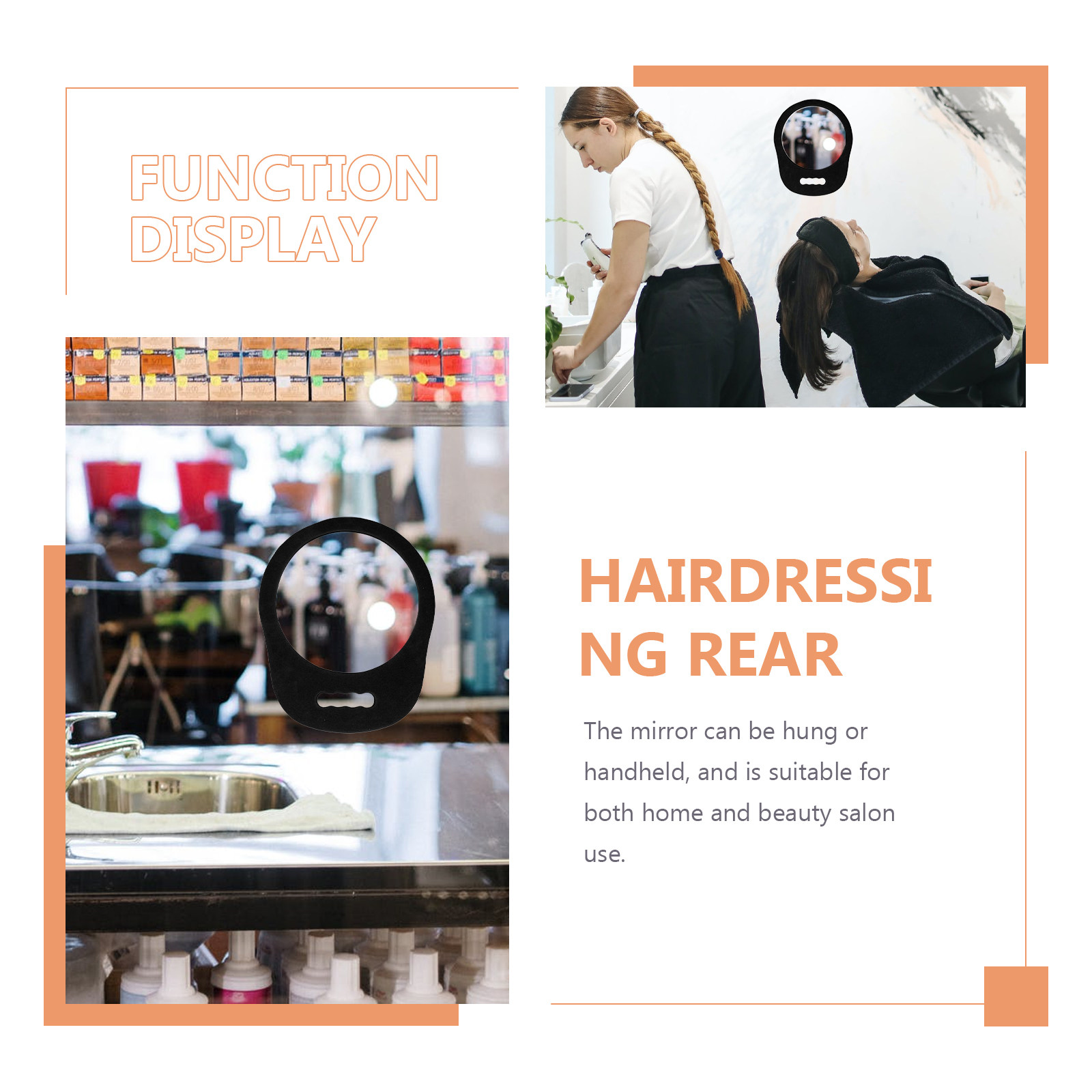 Round Foam Frame Handheld Mirr - Beauty And Makeup Studio 评论和价格