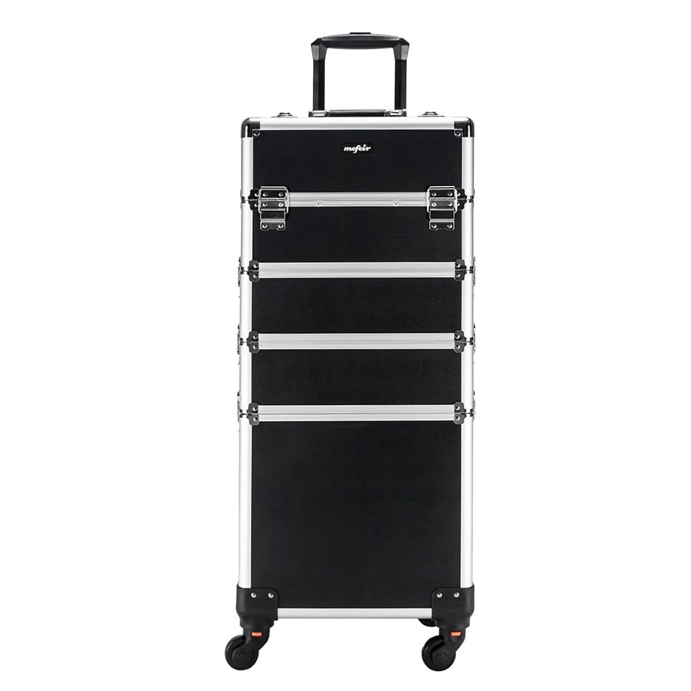 Aluminum 4-in-1 Rolling Makeup - Beauty Makeup Case 评论和价格