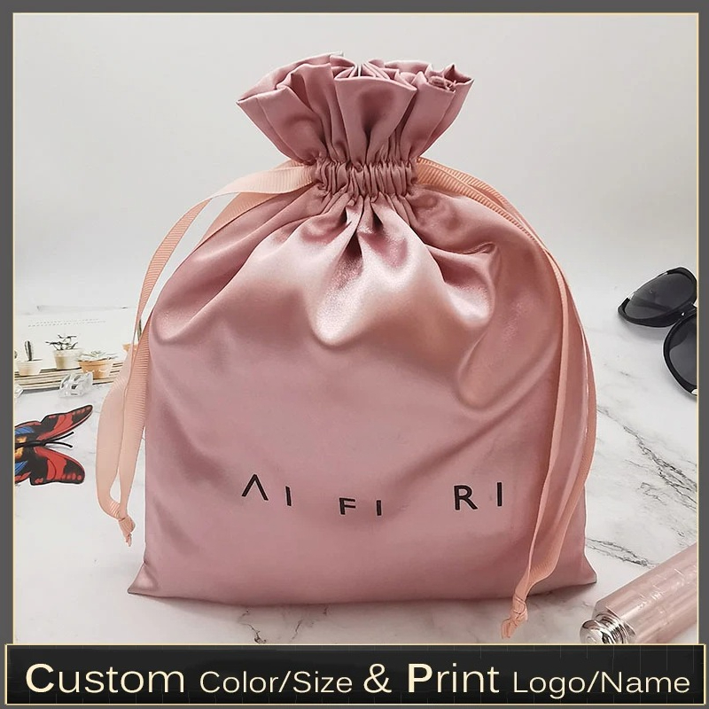 Custom Logo Satin Drawstring B - Makeup Beauty House 评论和价格