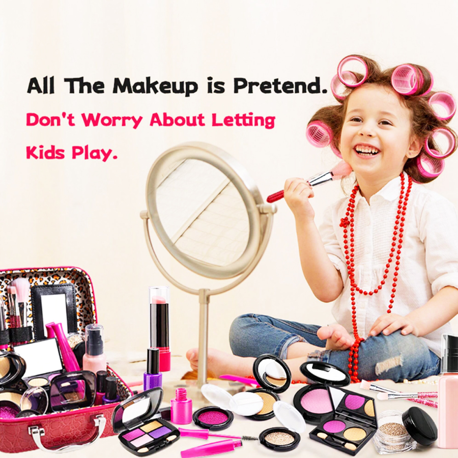 Pretend Makeup Kit for Girls,  - Beauty Makeup Kit For Kids 评论和价格