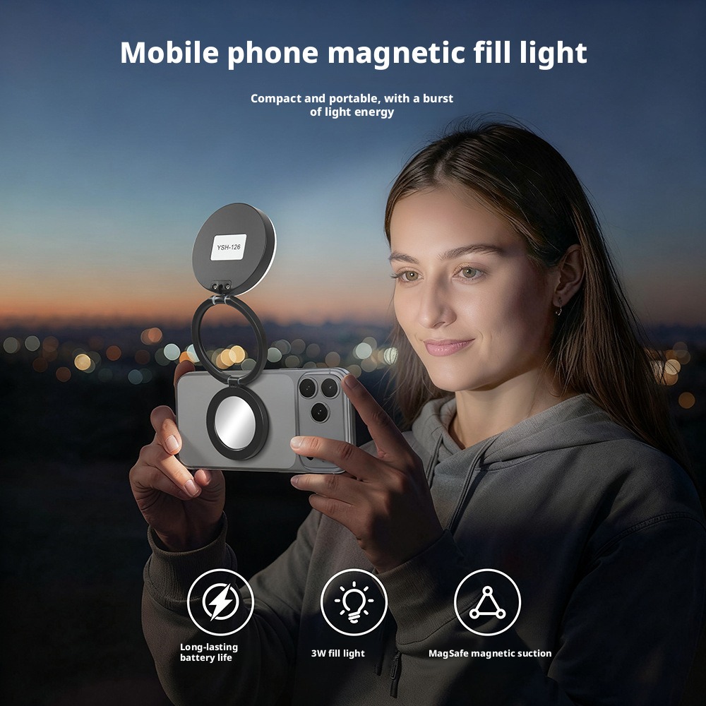 Magnetic Mobile Phone Fill Lig - Beauty Makeup Light 评论和价格